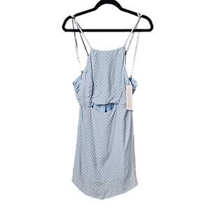 Ella Bella Sleeveless Polka Dot Cut Out Mini Dress Womens Size Medium NWT